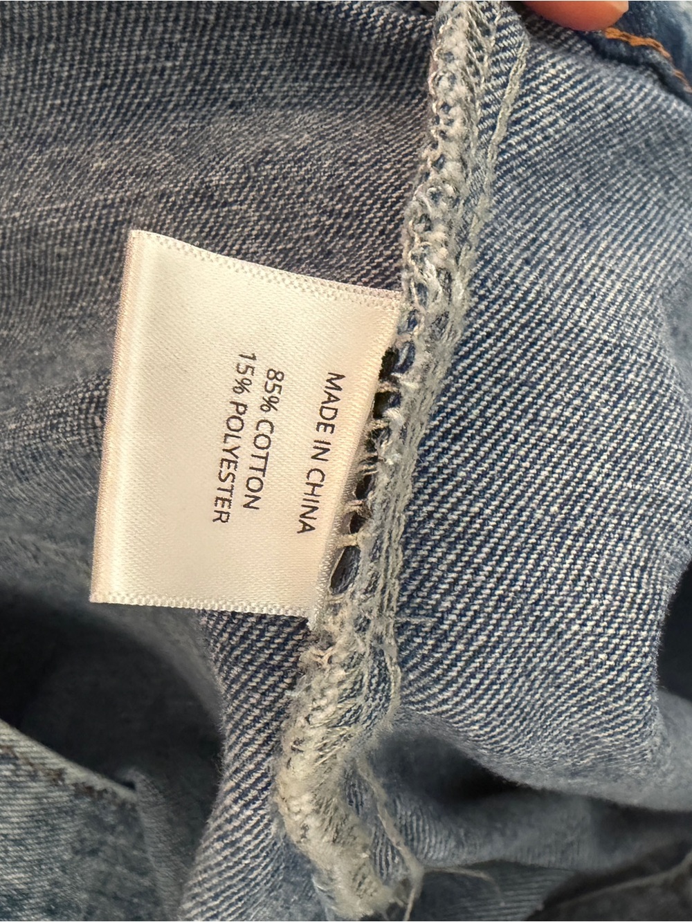 Light Wash Denim Jacket with Casual Crop Top - Picture 6 of 7